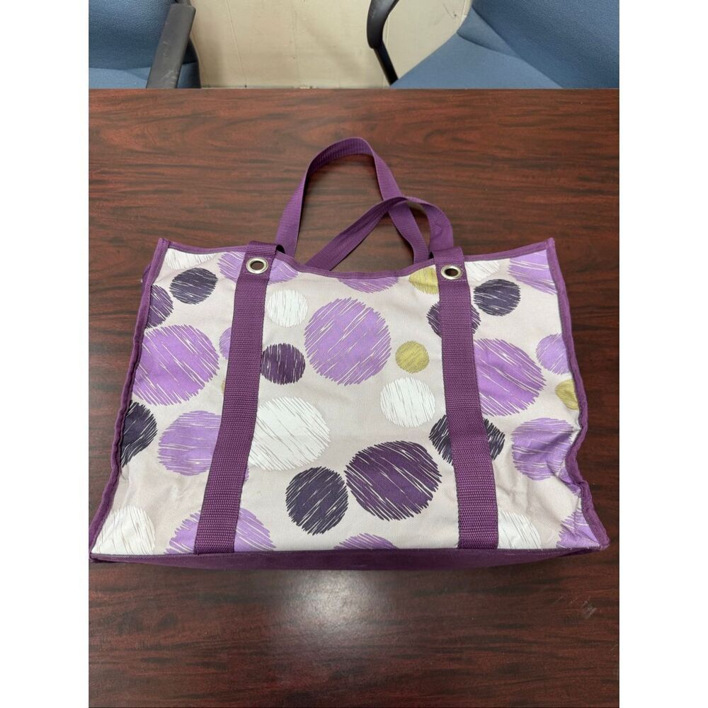 Thirty-One Tote All-Day Sketch Polka Dot Utility Organizer